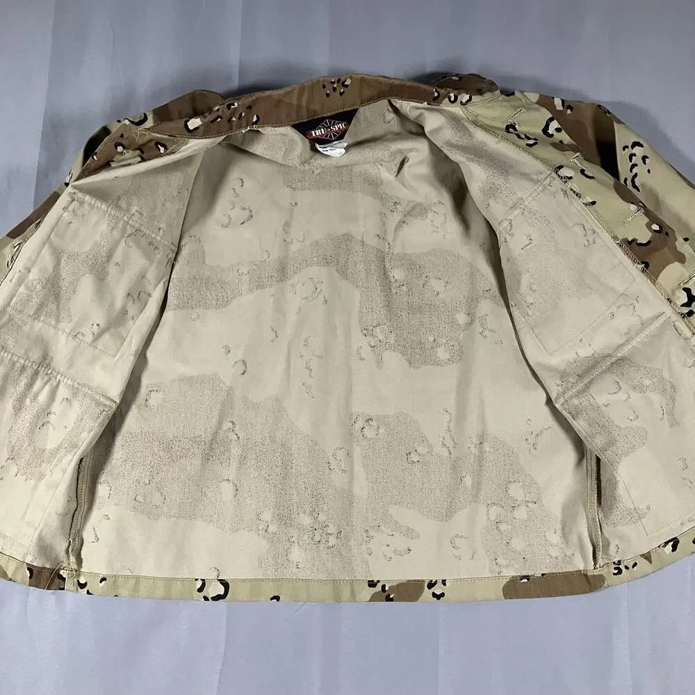 TRU-SPEC Jacket Youth 14 Tan Brown Desert‎ Camo BDU Field Coat Utility 4 Pocket